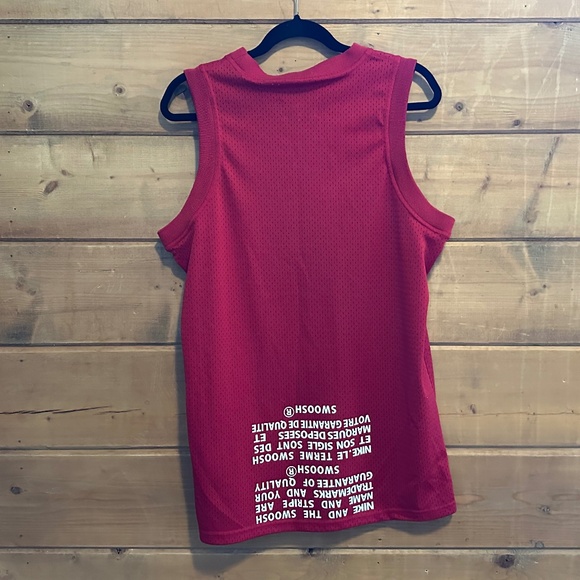 Nike Air Jordan mesh Jersey Swoosh Red sz. L - Picture 2 of 3